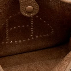 Hermes Beige De Weimar Taurillion Maurice Leather Evelyne TPM Bag For Women -Deals Hermes Store luxury women hermes new handbags p677946 003