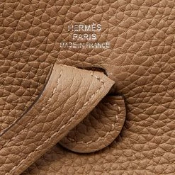 Hermes Beige De Weimar Taurillion Maurice Leather Evelyne TPM Bag For Women -Deals Hermes Store luxury women hermes new handbags p677946 006