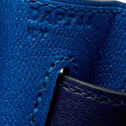 Hermes Hermès Bleu Encre/Bleu Zellige Evercolor Leather Palladium Plated Kelly 28 Retourne Bag For Women -Deals Hermes Store luxury women hermes new handbags p677985 005