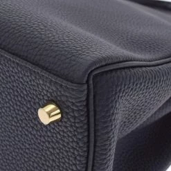 Hermes Black Veau Crispe Togo Porosus Crocodile Leather Gold Hardware Kelly 28 Retourne Touch Bag For Women -Deals Hermes Store luxury women hermes new handbags p683521 006