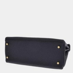 Hermes Black Veau Crispe Togo Porosus Crocodile Leather Gold Hardware Kelly 28 Retourne Touch Bag For Women -Deals Hermes Store luxury women hermes new handbags p683521 009