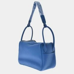 Hermes Blue Taurillon Clemence Leather Lindy 26 Shoulder Bag For Women -Deals Hermes Store luxury women hermes new handbags p686768 002