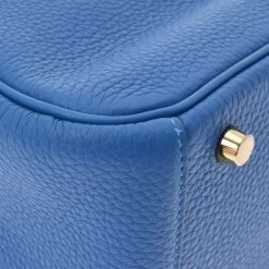 Hermes Blue Taurillon Clemence Leather Lindy 26 Shoulder Bag For Women -Deals Hermes Store luxury women hermes new handbags p686768 008