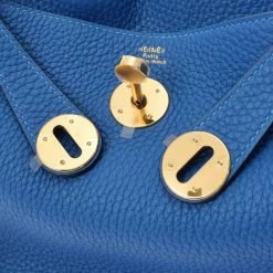 Hermes Blue Taurillon Clemence Leather Lindy 26 Shoulder Bag For Women -Deals Hermes Store luxury women hermes new handbags p686768 010