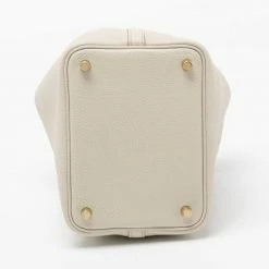 Hermes Hermès Craie Taurillon Clemence Leather Picotin Lock 18 Bag For Women -Deals Hermes Store luxury women hermes new handbags p690129 1660624933 011