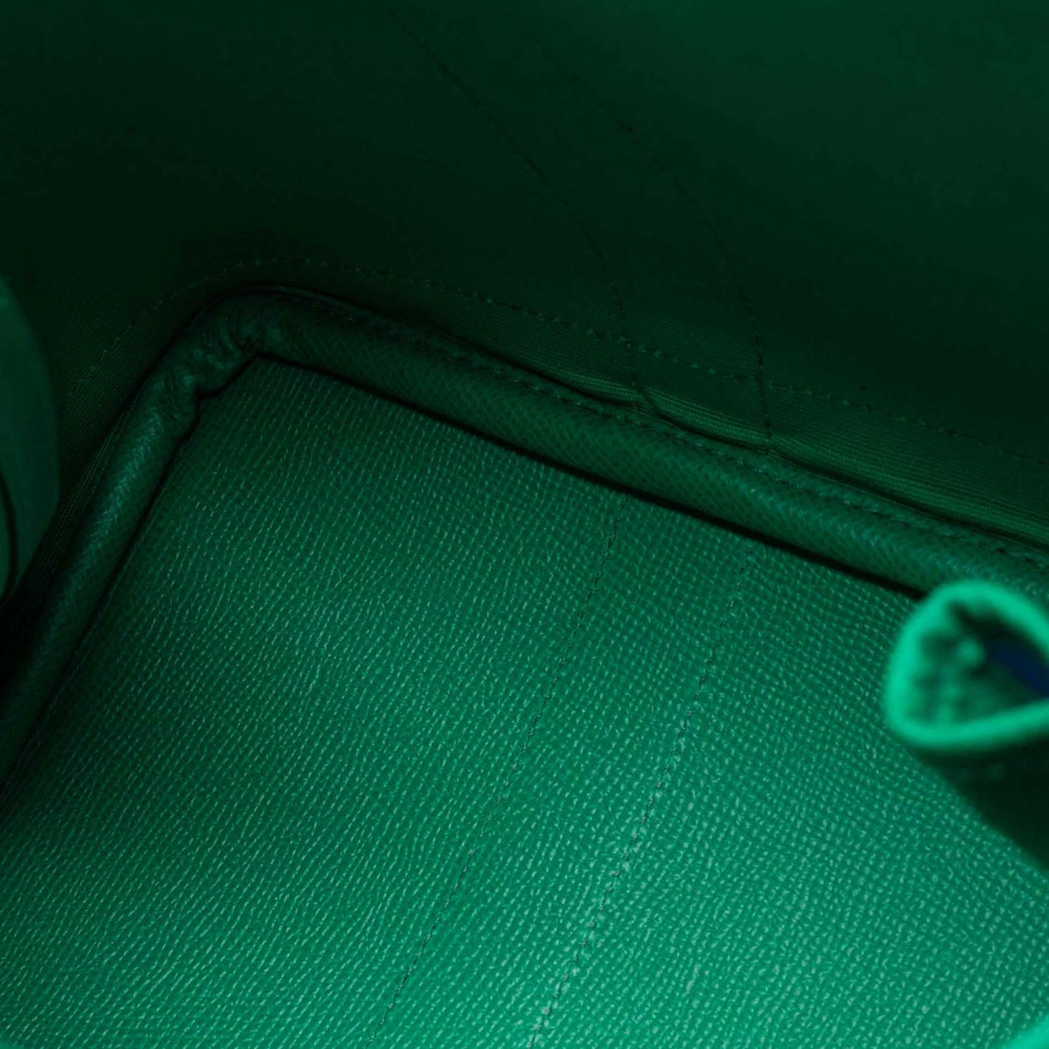 Hermes Bleu Azteque/Menthe Toile And Epsom Leather Garden Party 30 Bag For Women 10 Hermes Bleu Azteque/Menthe Toile And Epsom Leather Garden Party 30 Bag For Women - Image 8