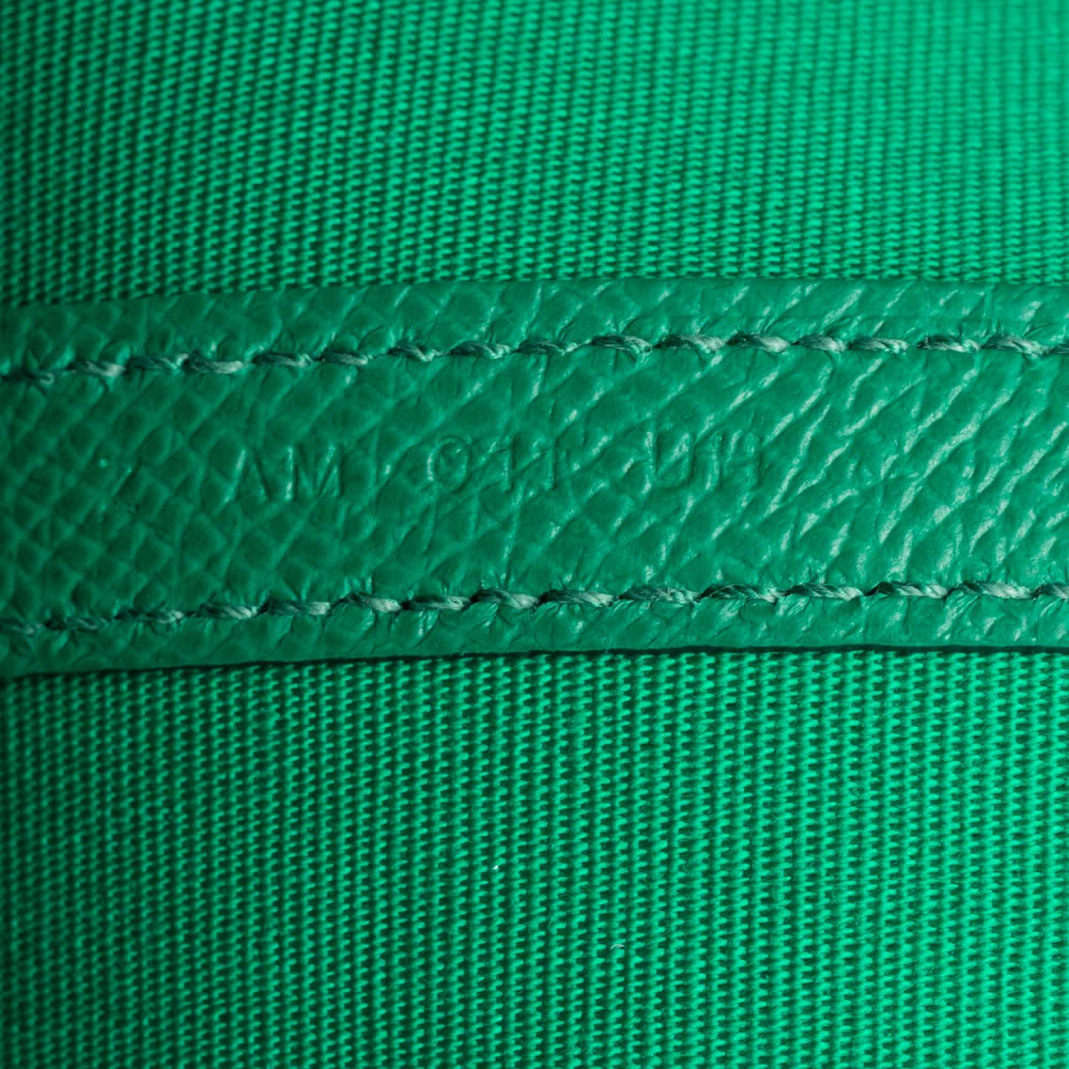 Hermes Bleu Azteque/Menthe Toile And Epsom Leather Garden Party 30 Bag For Women 15 Hermes Bleu Azteque/Menthe Toile And Epsom Leather Garden Party 30 Bag For Women - Image 13