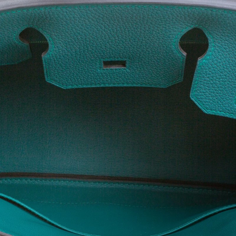 Hermes Malachite Togo Leather Gold Hardware Birkin 30 Bag For Women 8 Hermes Malachite Togo Leather Gold Hardware Birkin 30 Bag For Women - Image 6