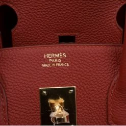 Hermes Vermillion Togo Leather Gold Hardware Birkin 35 Bag For Women -Deals Hermes Store luxury women hermes new handbags p81271 007