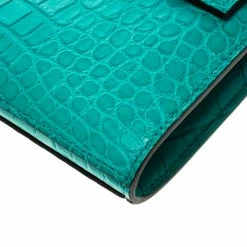 Hermes Blue Paon Alligator Long Kelly Wallet For Women -Deals Hermes Store luxury women hermes new handbags p93283 011