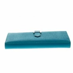 Hermes Blue Paon Epsom Leather Bearn Gusset Wallet For Women -Deals Hermes Store luxury women hermes new handbags p99217 006