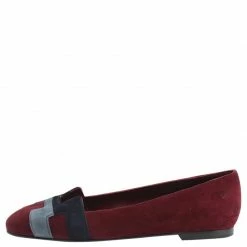 Hermes Tricolor Suede Nice Ballet Flats Size 36 For Women