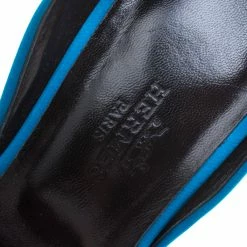 Hermes Tricolor Satin Block Heel Peep Toe D'orsay Pumps Size 37 For Women -Deals Hermes Store luxury women hermes new shoes p116445 0007