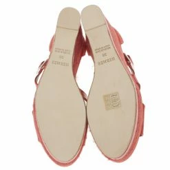 Hermes Peach Patent Leather And Suede Ilana Espadrille Wedge Sandals Size 38 For Women -Deals Hermes Store luxury women hermes new shoes p14812 007