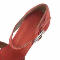 Hermes Peach Patent Leather And Suede Ilana Espadrille Wedge Sandals Size 38 For Women -Deals Hermes Store luxury women hermes new shoes p14812 010