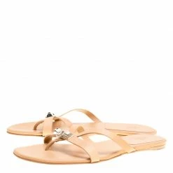 Hermes Beige Leather Corfu Thong Sandals Size 41 For Women 13 Hermes Beige Leather Corfu Thong Sandals Size 41 For Women -Deals Hermes Store luxury women hermes new shoes p149591 004