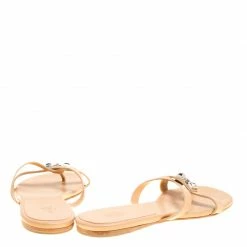 Hermes Beige Leather Corfu Thong Sandals Size 41 For Women 14 Hermes Beige Leather Corfu Thong Sandals Size 41 For Women -Deals Hermes Store luxury women hermes new shoes p149591 005