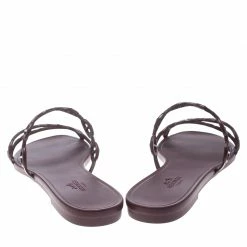 Hermes Burgundy Rubber D'ancre Chaine Rivage Sandals Size 39 For Women 14 Hermes Burgundy Rubber D'ancre Chaine Rivage Sandals Size 39 For Women -Deals Hermes Store luxury women hermes new shoes p155928 005