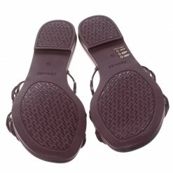 Hermes Burgundy Rubber D'ancre Chaine Rivage Sandals Size 39 For Women 15 Hermes Burgundy Rubber D'ancre Chaine Rivage Sandals Size 39 For Women -Deals Hermes Store luxury women hermes new shoes p155928 006