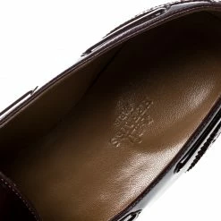 Hermes Burgundy Patent Leather Brogue Loafers Size 39 For Women 16 Hermes Burgundy Patent Leather Brogue Loafers Size 39 For Women -Deals Hermes Store luxury women hermes new shoes p162551 004