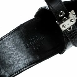 Hermes Black Crocodile Leather Ankle Strap Pumps Size 38.5 For Women -Deals Hermes Store luxury women hermes new shoes p167449 002