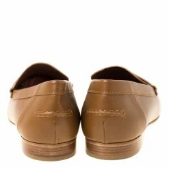 Hermes Brown Leather Kennedy Loafers Size 39 For Women -Deals Hermes Store luxury women hermes new shoes p222414 005
