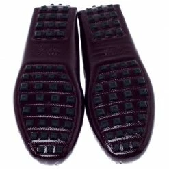 Hermes Burgundy Patent Leather Irving Slip On Loafers Size 37.5 For Women -Deals Hermes Store luxury women hermes new shoes p239814 002