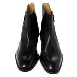 Hermes Black Leather Jerry Ankle Boots Size 43.5 For Men -Deals Hermes Store luxury women hermes new shoes p287170 004