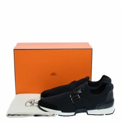 Hermes Black Neoprene And Leather Run Sneakers Size 39 For Women -Deals Hermes Store luxury women hermes new shoes p322931 008