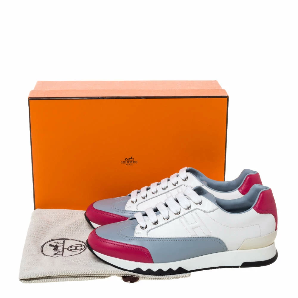 Hermes Hermès Multicolor Leather Trail Low Top Sneakers Size 38.5 For Women 10 Hermes Hermès Multicolor Leather Trail Low Top Sneakers Size 38.5 For Women - Image 8