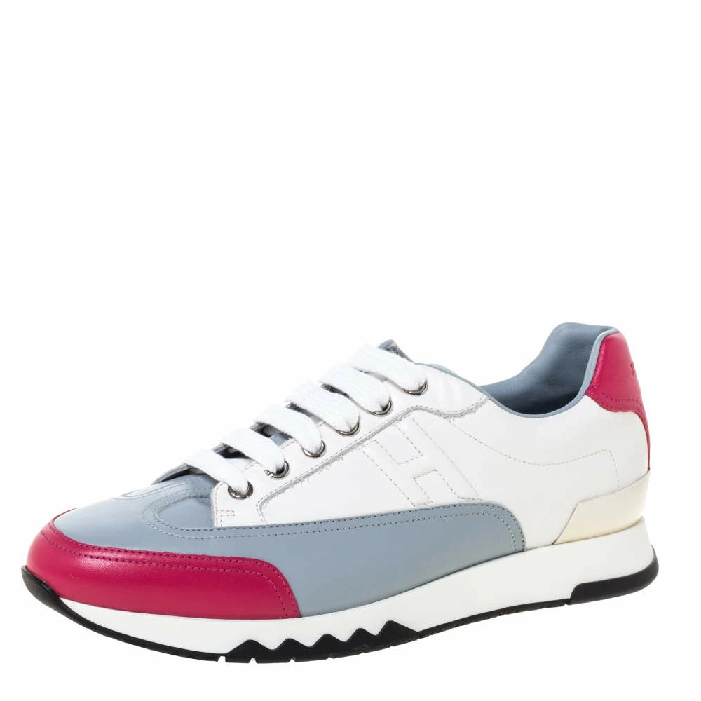 Hermes Hermès Multicolor Leather Trail Low Top Sneakers Size 38.5 For Women 3 Hermes Hermès Multicolor Leather Trail Low Top Sneakers Size 38.5 For Women