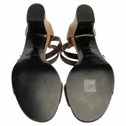 Hermes Brown Leather Manege Ankle Wrap Sandals Size 39 For Women -Deals Hermes Store luxury women hermes new shoes p330034 008