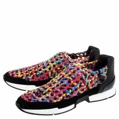 Hermes Multicolour Braided Fabric Cavalcadour Print Oxygene Sneakers Size 39 For Women -Deals Hermes Store luxury women hermes new shoes p354443 009