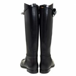 Hermes Black Leather Jumping Boots Size 40 For Women -Deals Hermes Store luxury women hermes new shoes p416581 005