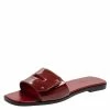 Hermes Burgundy Patent Leather View Flats Size 39 For Women -Deals Hermes Store luxury women hermes new shoes p429644 003