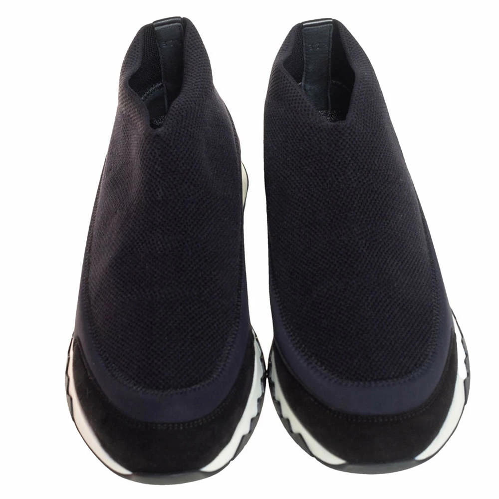Hermes Black Knit Fabric Tokyo Slip On Sneakers Size 37.5 For Women 5 Hermes Black Knit Fabric Tokyo Slip On Sneakers Size 37.5 For Women - Image 3