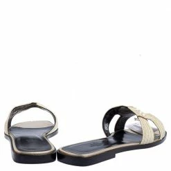 Hermes Cream Fabric Oran Flats Size 40.5 For Women -Deals Hermes Store luxury women hermes new shoes p457118 010