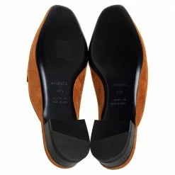 Hermes Brown Suede Slip On Mule Sandals Size 39.5 For Women -Deals Hermes Store luxury women hermes new shoes p459457 007