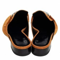 Hermes Brown Suede Slip On Mule Sandals Size 39.5 For Women -Deals Hermes Store luxury women hermes new shoes p459457 009