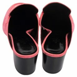 Hermes Pink Suede Paradis Block Heel Mule Sandals Size 40.5 For Women -Deals Hermes Store luxury women hermes new shoes p503253 006