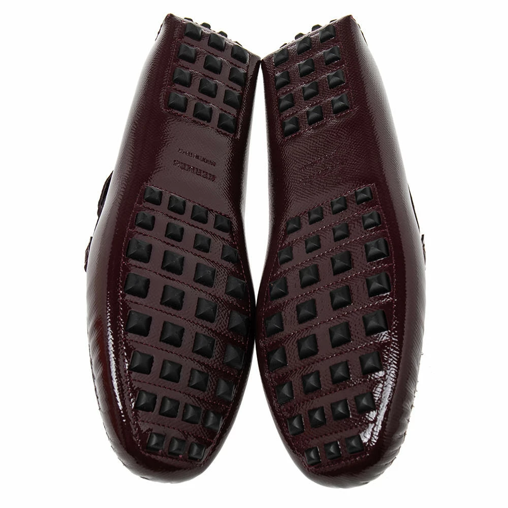 Hermes Burgundy Patent Leather Irving Slip On Loafers Size 40 For Women 8 Hermes Burgundy Patent Leather Irving Slip On Loafers Size 40 For Women - Image 6