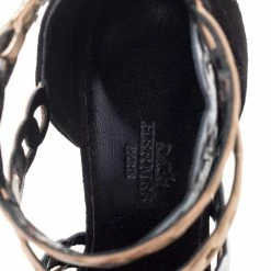 Hermes Multicolor Suede And Leather Romy Sandals Size 37 For Women -Deals Hermes Store luxury women hermes new shoes p534736 005