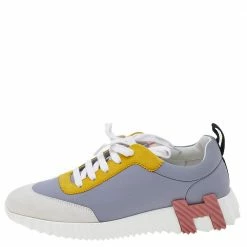 Hermes Multicolor Suede And Neoprene Lace Up Sneakers Size 39.5 For Women -Deals Hermes Store luxury women hermes new shoes p542676 006