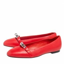 Hermes Red Leather Ballet Flats Size 38 For Women 14 Hermes Red Leather Ballet Flats Size 38 For Women -Deals Hermes Store luxury women hermes new shoes p551095 002
