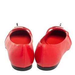 Hermes Red Leather Ballet Flats Size 38 For Women 15 Hermes Red Leather Ballet Flats Size 38 For Women -Deals Hermes Store luxury women hermes new shoes p551095 007