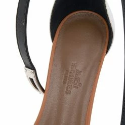 Hermes Tricolor Leather Manege Ankle Wrap Sandals Size 37.5 For Women -Deals Hermes Store luxury women hermes new shoes p566029 001