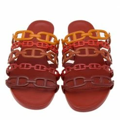 Hermes Multicolor Leather Thalassa Flats Size 38 For Women -Deals Hermes Store luxury women hermes new shoes p578335 004