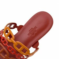 Hermes Multicolor Leather Thalassa Flats Size 38 For Women -Deals Hermes Store luxury women hermes new shoes p578335 005