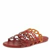 Hermes Multicolor Leather Thalassa Flats Size 38 For Women