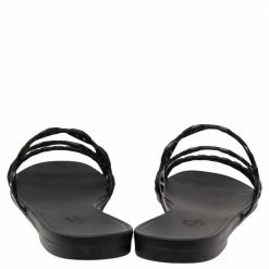 Hermes Black Rubber D'ancre Chaine Rivage Flat Slides Size 39 For Women -Deals Hermes Store luxury women hermes new shoes p587012 008